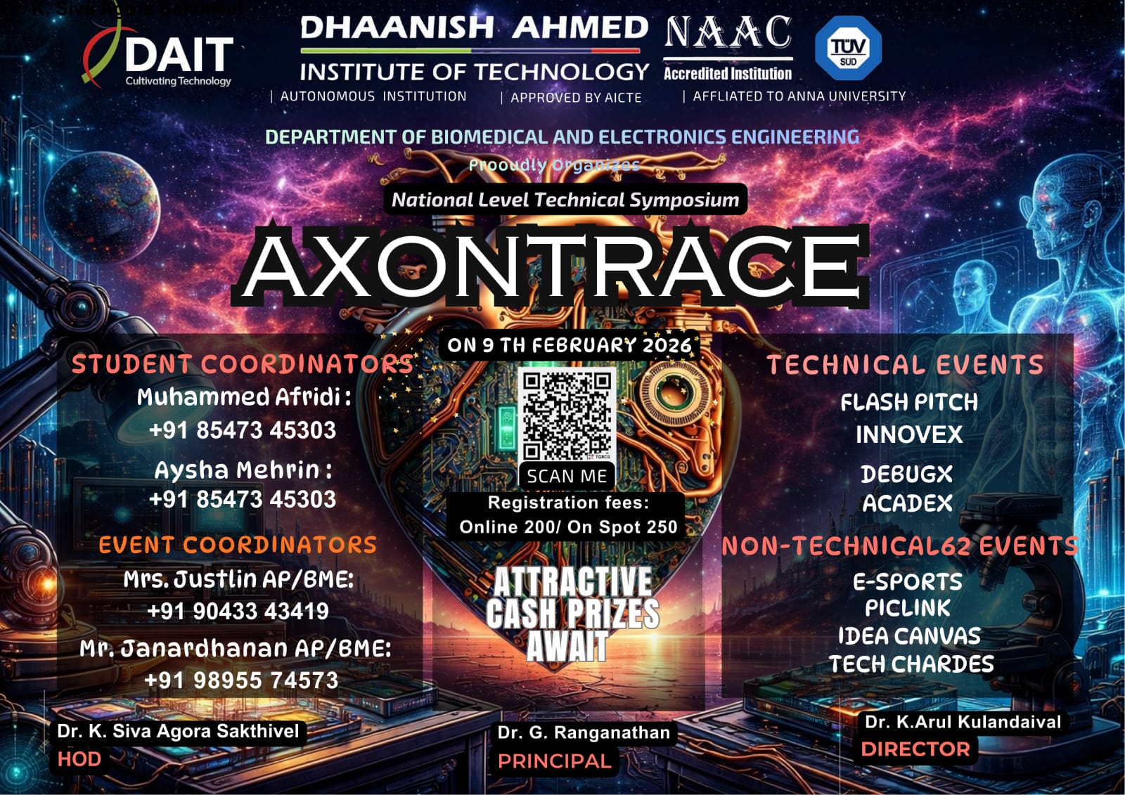 Axontrace 2026 National Level Technical Symposium Poster 